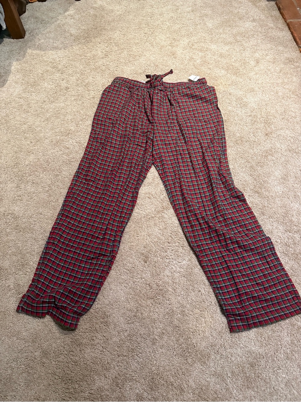 GAP Red Wagon Plaid Flannel Pajama Pants XL Cozy Lounge Bottoms